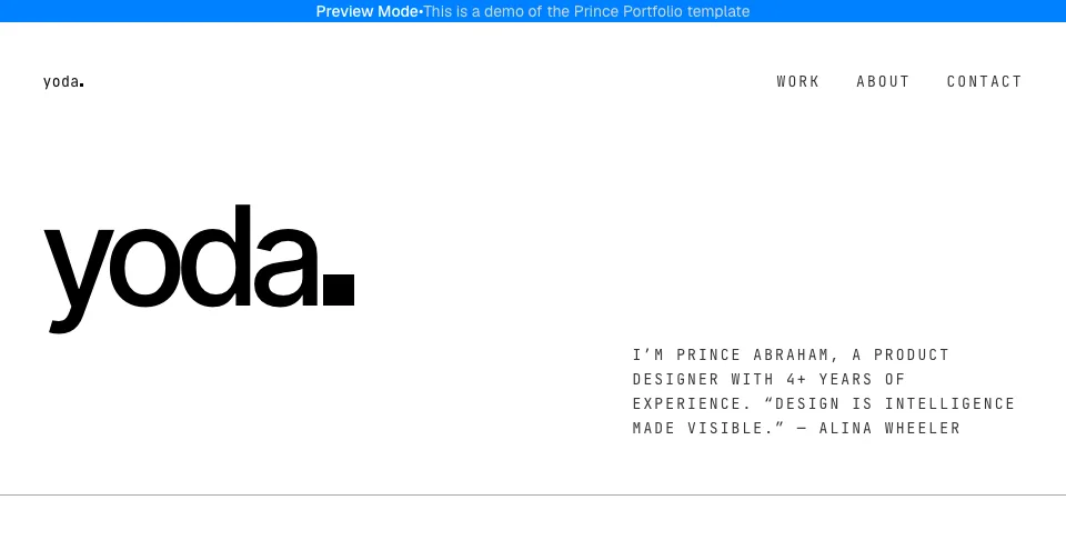 Prince Portfolio